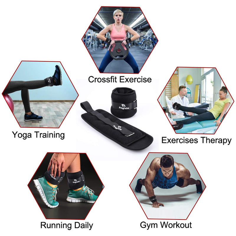 [Australia - AusPower] - Fragraim Ankle Weights, Wrist Leg Arm Weights for Women, Kids and Men, Comfortable and Soft, Pretty Sturdy, Perfect for Dancing, Running, Walking, Fitness, Workout 1 lbs pair (0.5 lbs each) 