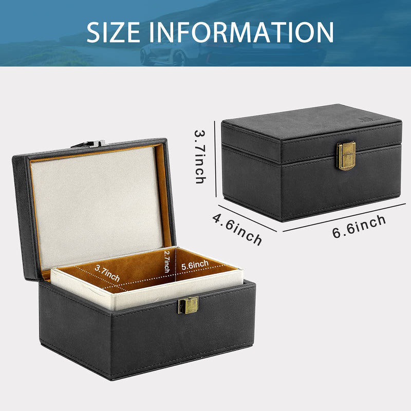 [Australia - AusPower] - KENARK KK6M-BK Faraday Box, Faraday Key Fob Protecting Box, Car Key Shielding Box, Car Key Signal Blocker, EMP Protection Box, Anti-Theft Car Key Box, RFID Blocking Box (Black-2) Black-2 