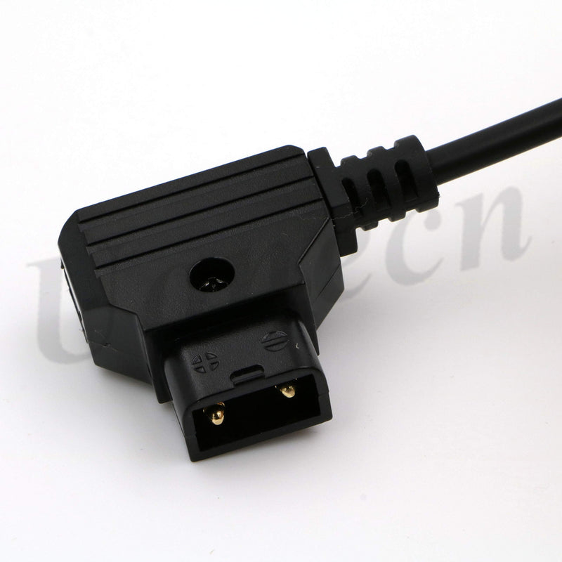 [Australia - AusPower] - Uonecn Teradek Bond Power Cable for ARRI RED Camera Anton Bauer Right Angle 2 Pin Male to D-Tap Spring Cable 12'' Spring cable right angle 2 pin male to Dtap 
