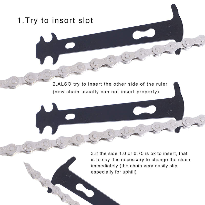 [Australia - AusPower] - Aunocy Bike Chain Removal Tool – Bicycle Chain Repair Kit – Bike Link Plier, Chain Breaker Splitter Tool, Chain Checker and 3 Pairs of Links – Easy to Use – Quick Fix – Premium Tool Kit for Cyclists 
