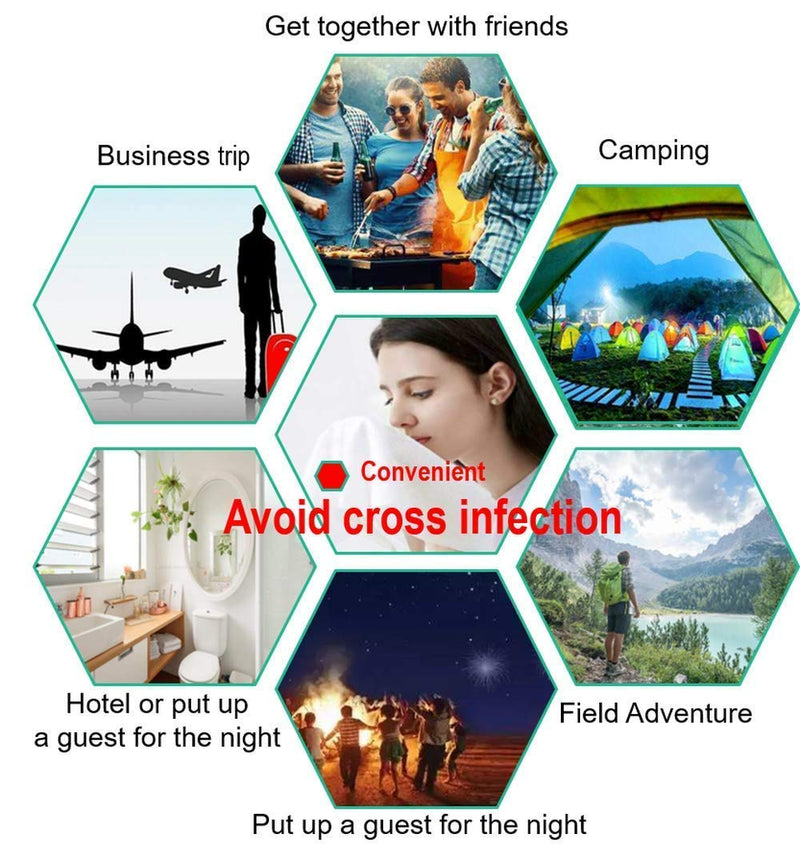 [Australia - AusPower] - Compressed Towels, Travel Towel, Camping Towel, Camping Wipes, Camping Towels, Hiking Towel, Disposable Towels for Demanding Clients Thicker Larger Softer face Hand Towels, 100% Cotton, 20pcs 