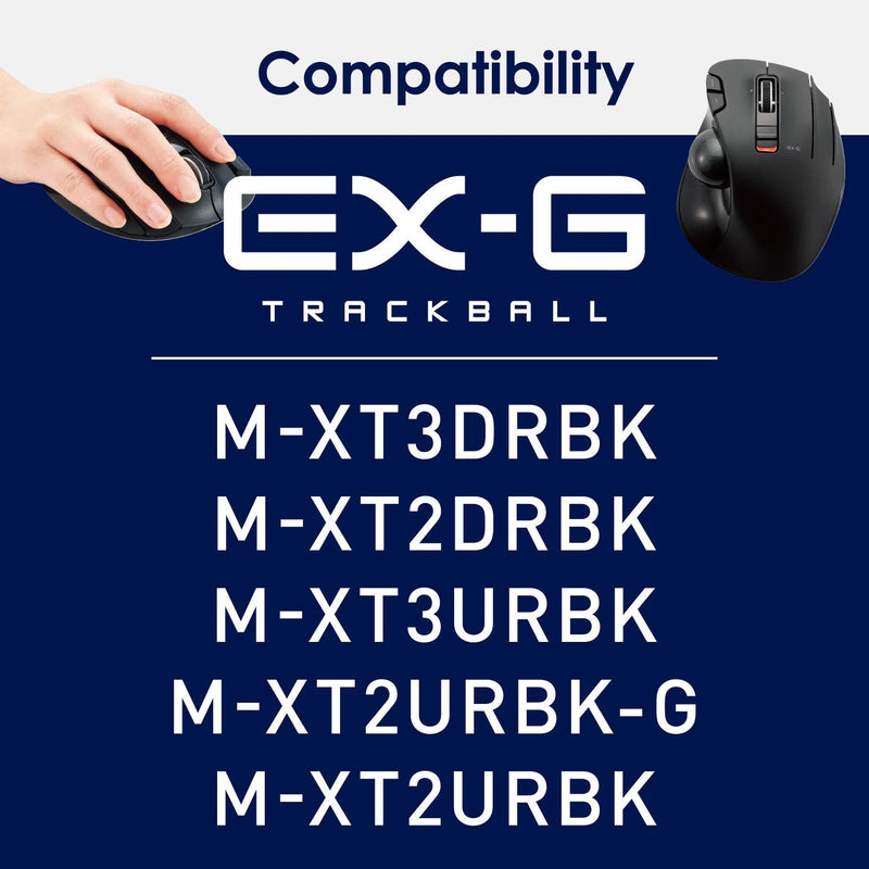 [Australia - AusPower] - ELECOM Official Hard EVA Travel Protection Storage Case Replacement for M-XT2&3 Series, Wired / Wireless Thumb Control Trackball Mouse, Ergonomic Design, Optical Gaming Sensor - Case Only (BMA-XT2BK) 