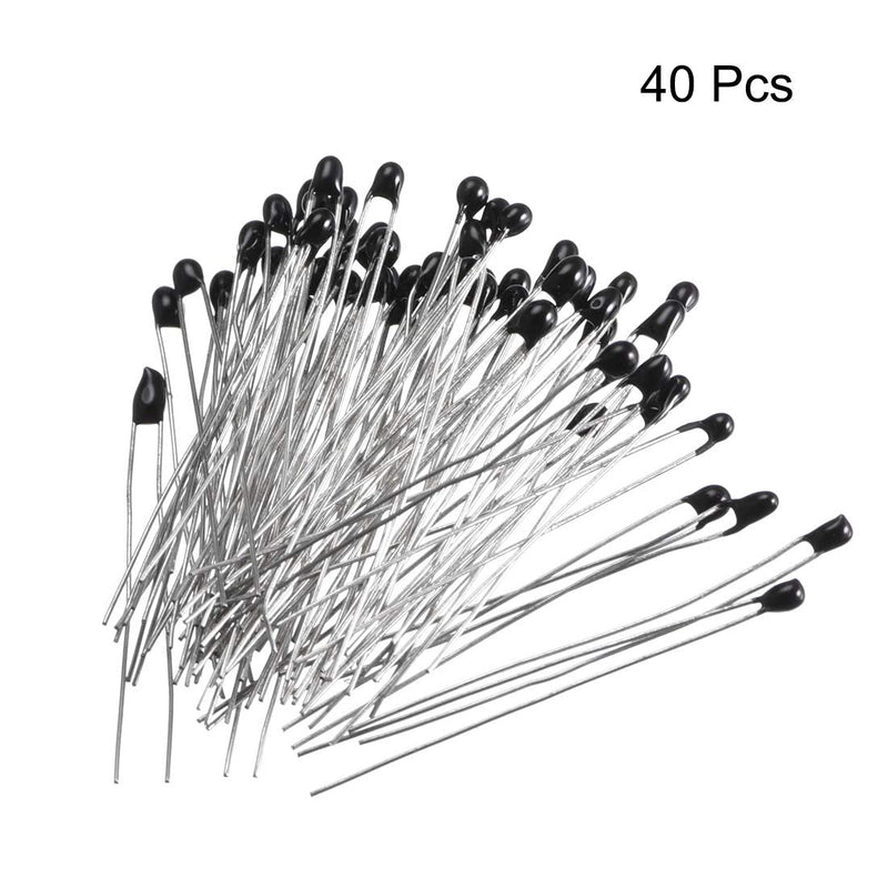[Australia - AusPower] - uxcell NTC Thermistors Resistor MF52-103/3435 10K Ohm Inrush Current Limiter Temperature Sensor Pack of 40 