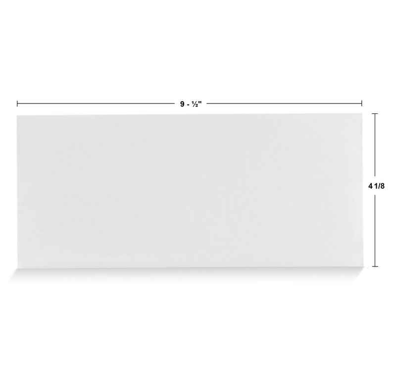 [Australia - AusPower] - #10 Security Tinted Self-Seal Envelopes - No Window - EnveGuard, Size 4-1/8 X 9-1/2 Inches - White - 24 LB - 100 Count (34100) 100 Ct. 