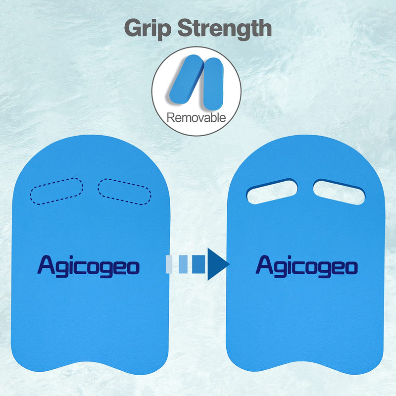 [Australia - AusPower] - Agicogeo Swimming Kickboards, Swimming Training Equipment for Adults, Swim Aid Float Kickboard for Kids and Beginner - EVA Foam Blue 