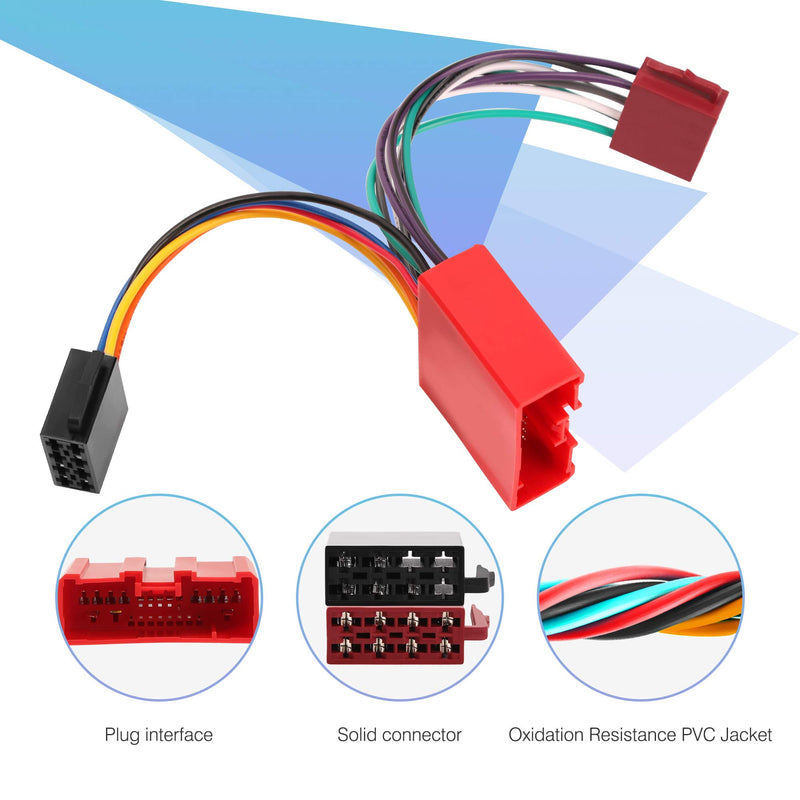 [Australia - AusPower] - RDBS Car Stereo Radio Wiring Harness Aftermarket Connector Fit for Mazda 2001-2007 