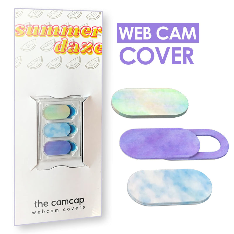 [Australia - AusPower] - The Cam Cap Webcam Cover Slide, Ultra-Thin Camera PrivacySecurity for Computer, Laptop, Tablet, Smartphone, Cute Pattern (3 Pack) 