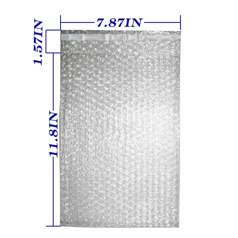 [Australia - AusPower] - 50Pack 8x11 INCH Bubble Out Bags Self-Seal Bubble Pouches for Moving, Shipping, and Storage, Wrap Cushioning Packaging Bag Double-Side Premium Sealing Bubble Out Pouch 