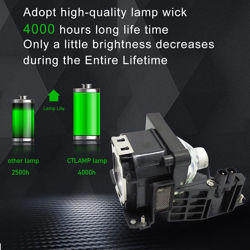 [Australia - AusPower] - CTLAMP A+ Quality LMP-H160 Replacement Projector Lamp Bulb with Housing Compatible with Sony VPL-AW15 VPL-AW10 AW15 AW10 