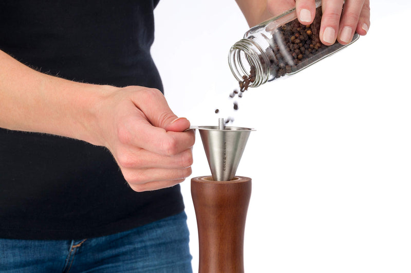 [Australia - AusPower] - Cole & Mason Capstan Pepper Grinder, 12.5- Inch, Wood Brown 
