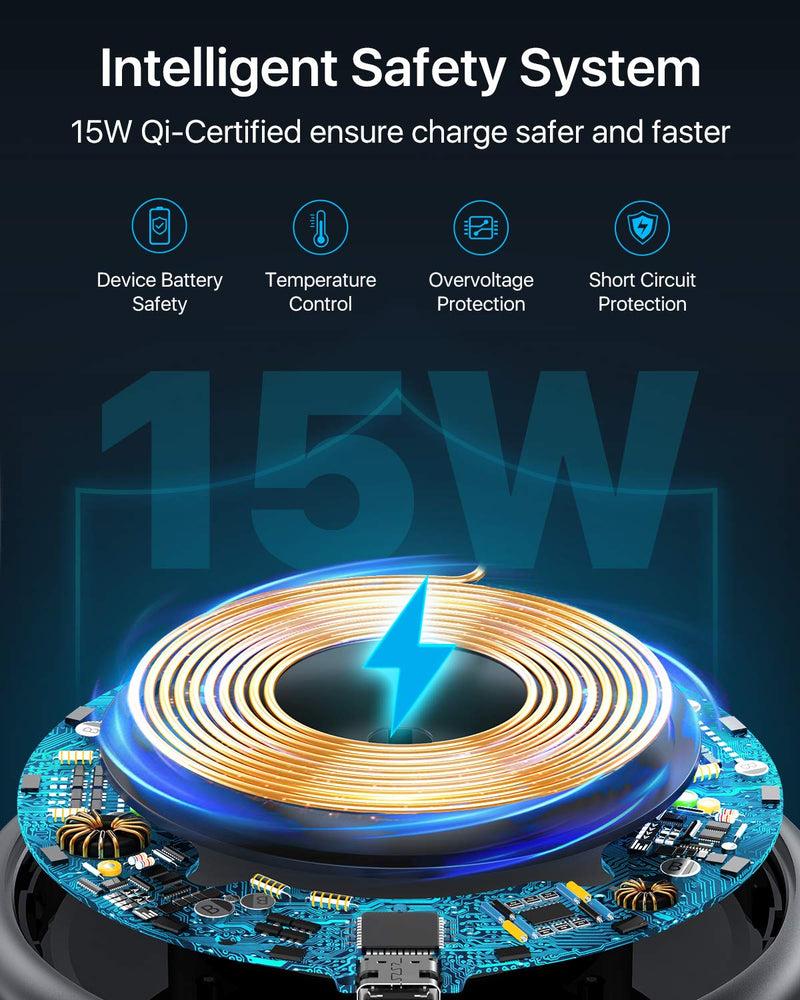 [Australia - AusPower] - andobil Wireless Charger Qi-Certified 10W/7.5W Fast Wireless Phone Charging Pad Compatible Samsung Galaxy S22 Ultra/S22/S21/S21 Fe/S20/S10/Note 20/10,iPhone 13/13 Pro/13 Pro Max/12/11,Pixel 6 AirPods 