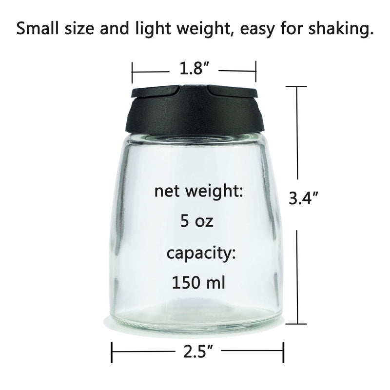 [Australia - AusPower] - MILEKE Salt and Pepper Shakers, Moisture-Proof Condiment holders 150ML, 2/pack 