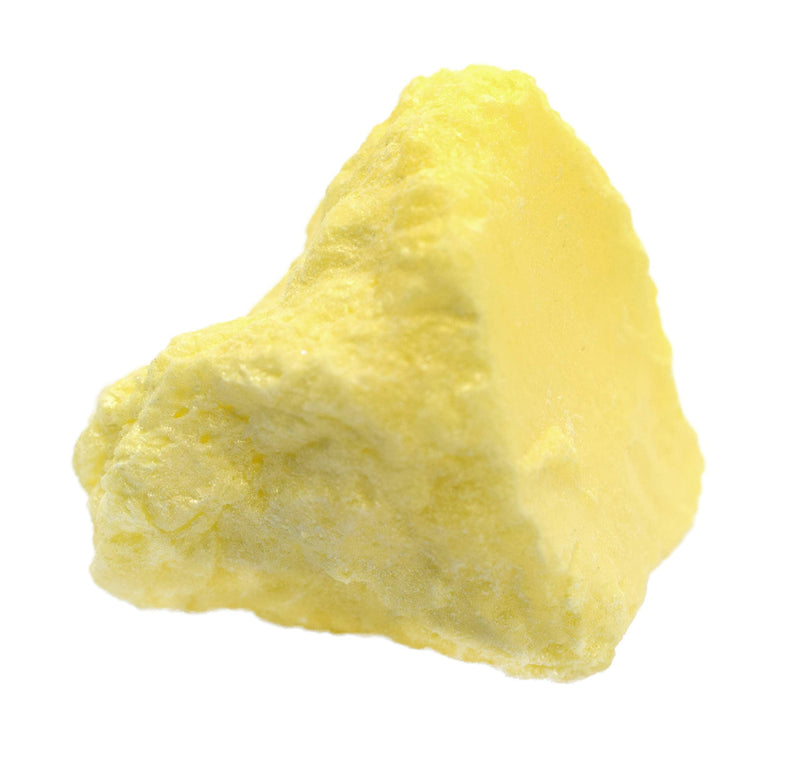 [Australia - AusPower] - 6PK Raw Sulfur, Mineral Specimens - Approx. 1" - Geologist Selected & Hand Processed - Great for Science Classrooms - Class Pack - Eisco Labs 6 