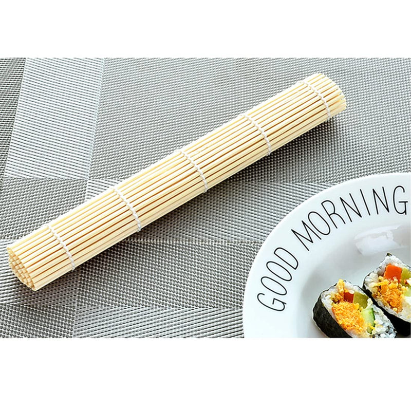 [Australia - AusPower] - JIALEEY Bamboo Sushi Rolling Mat, 9.5x9.5 Inch, 4 PCS Set 