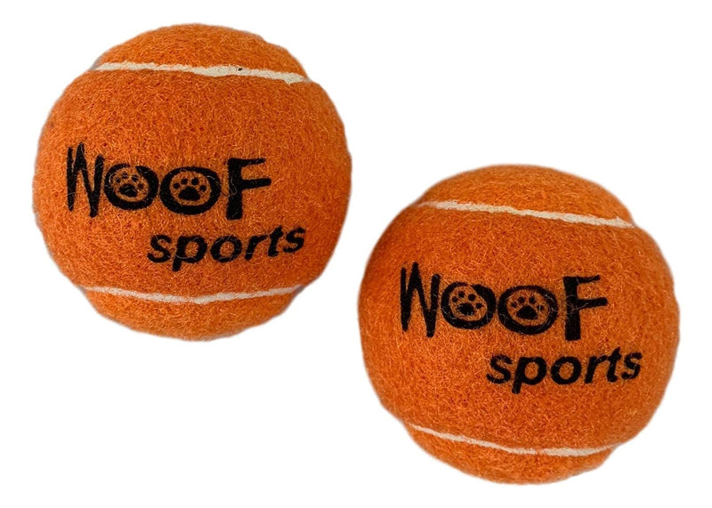 [Australia - AusPower] - small TENNIS BALLS for Dogs by WOOF SPORTS (1.9") - 12 Orange Durable and Easy to Find Mini Tennis Balls for Small Dogs and Puppies. Includes Carrying Bag. 
