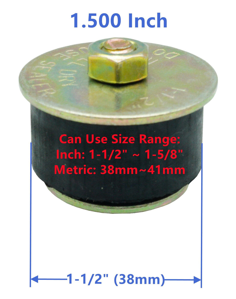 [Australia - AusPower] - Dsnaduo Automotive Rubber Expansion Plug (1-1/2 Inch to 1-5/8 Inch ) 38mm -41mm，3-Pack Neoprene Expansion Plug Replace Engine Expansion Plugs 025033, 58253, 570-009 