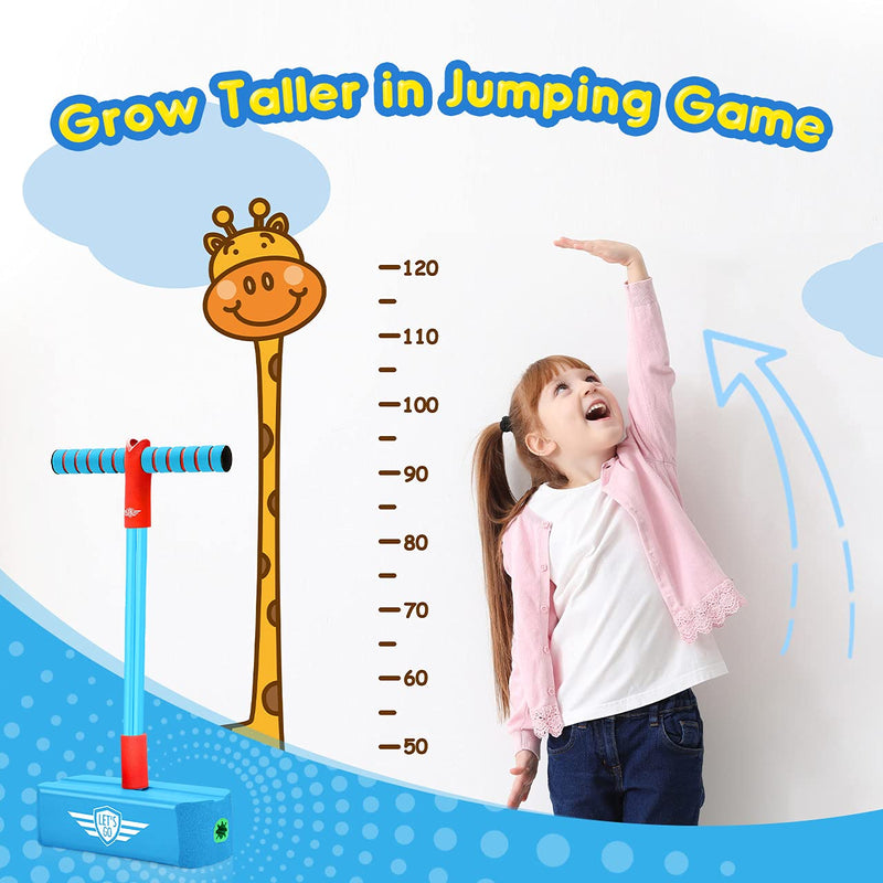 [Australia - AusPower] - Toys for 3-12 Year Old Boys Girls, Foam Pogo Jumper for Kids Gifts for 3-12 Year Old Boys Girls Pogo Stick Toys for Boys Age 3-12 Autism Toys Birthday Gifts Easter Basket Stuffers（Sky Blue） Sky Blue 