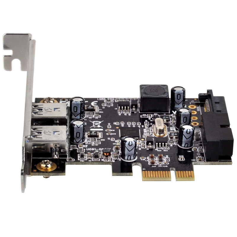 [Australia - AusPower] - Silverstone Tek PCI Express Card with Two USB 3.0 External Ports and Internal 19-Pin Dual Port Connector (EC04-E) 