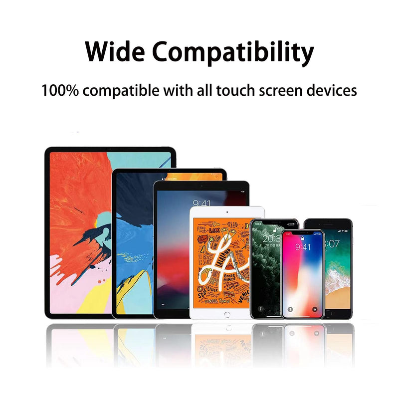 [Australia - AusPower] - Stylus Pens for Touch Screens with Anti-Scrolling Design, 2 in 1 Disc & Fiber Tip Stylus Pen for iPad with Magnetic Adsorption, Compatible with All Touch Screens - Free Replacement Disc Tip Upgraded, magnetic adsorption(1P) 