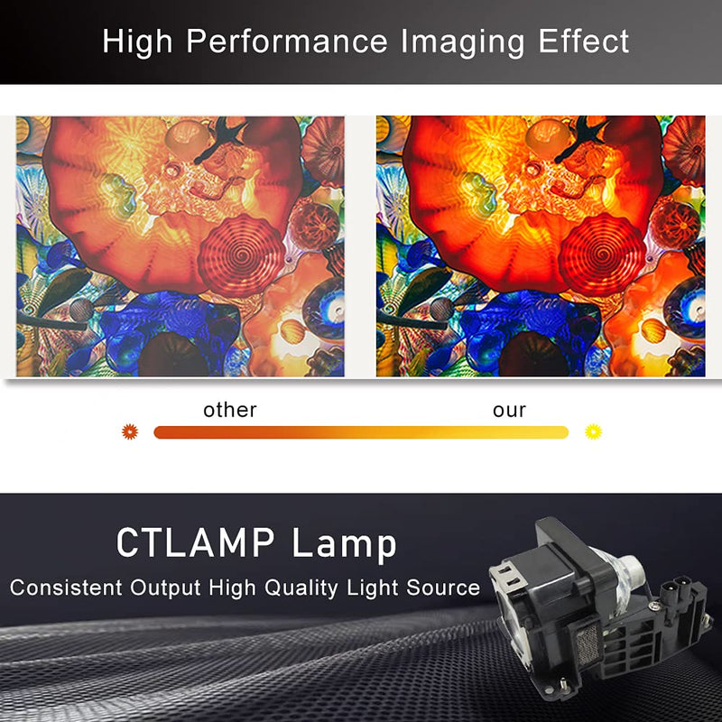 [Australia - AusPower] - CTLAMP A+ Quality LMP-H160 Replacement Projector Lamp Bulb with Housing Compatible with Sony VPL-AW15 VPL-AW10 AW15 AW10 