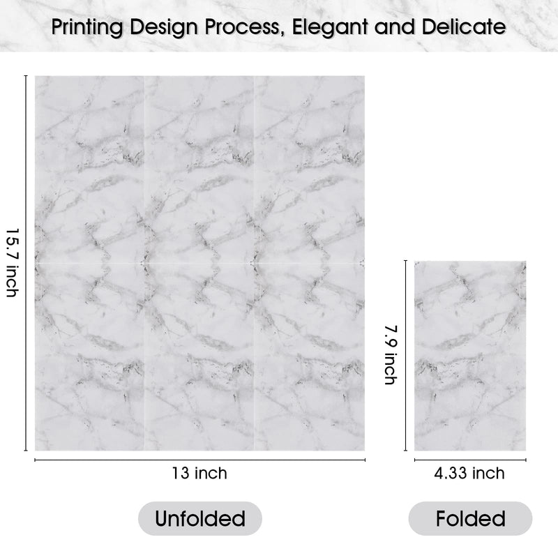[Australia - AusPower] - Zonon 50 Pieces Marble Guest Napkins Disposable Hand Towels for Bathroom Paper Hand Towels Rustic Baby Shower Napkins Marbleized Guest Towels Dinner Napkins for Room Wedding 