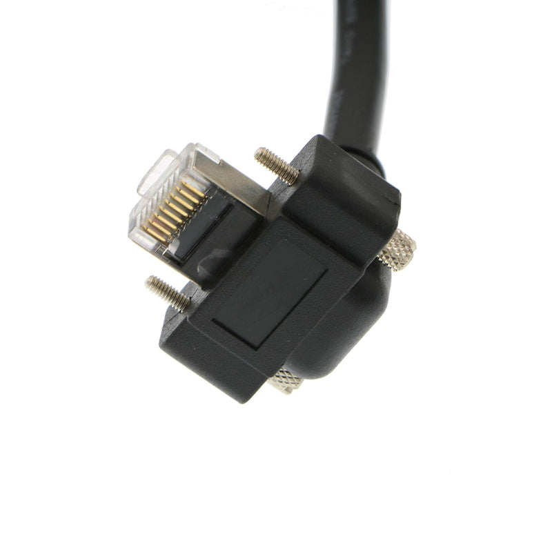 [Australia - AusPower] - Alvin's Cables GigE Cat6 Screw Lock Horizontal Right Angle RJ45 DrC Cable for Basler Cameras 5M 90 Degree screw lock RJ45 