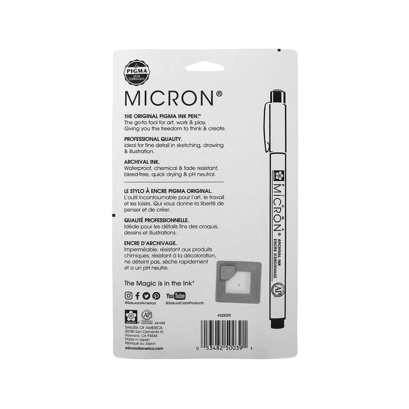 [Australia - AusPower] - Sakura Pigma Micron Black #49, 6 Count (Pack of 1) 6 Count (Pack of 1) 