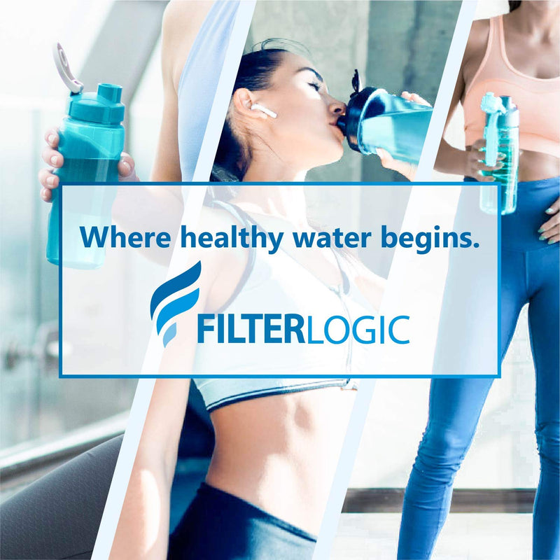 [Australia - AusPower] - FilterLogic Water Bottle Filter, Replacement for Brita BB06, Brita Hard Sided, Sport and Stainless Steel Bottle Filter, 6 Count 
