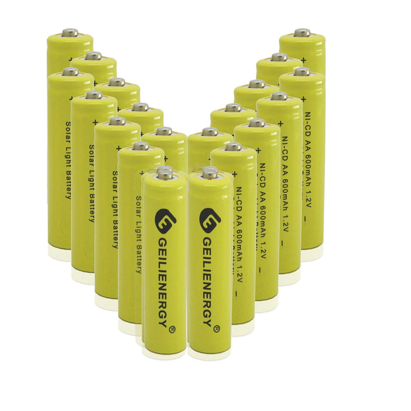 [Australia - AusPower] - 4 Pack BT183342 BT166342 BT162342 Phone Battery with 20PCS AA Rechargeable Batteries for Solar Lights 