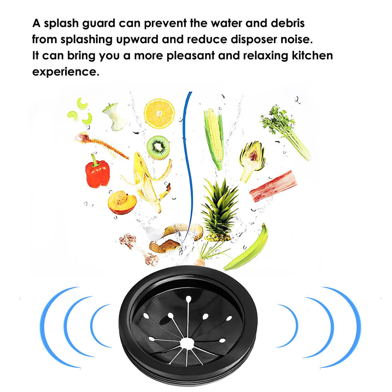 [Australia - AusPower] - Garbage Disposal Splash Guard Collar Sink Baffle,Food Waste Disposer Accessories for Waste King,Whirlaway and GE Models,3-1/8 Inch Multi-Function Drain Plugs,Splash Guard for Sink 