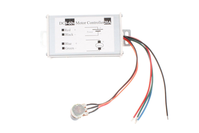 [Australia - AusPower] - NOYITO PWM Motor Speed Controller 20A DC 9V-60V 12V 24V 36V 48V Brush Motor Controller (20A) 