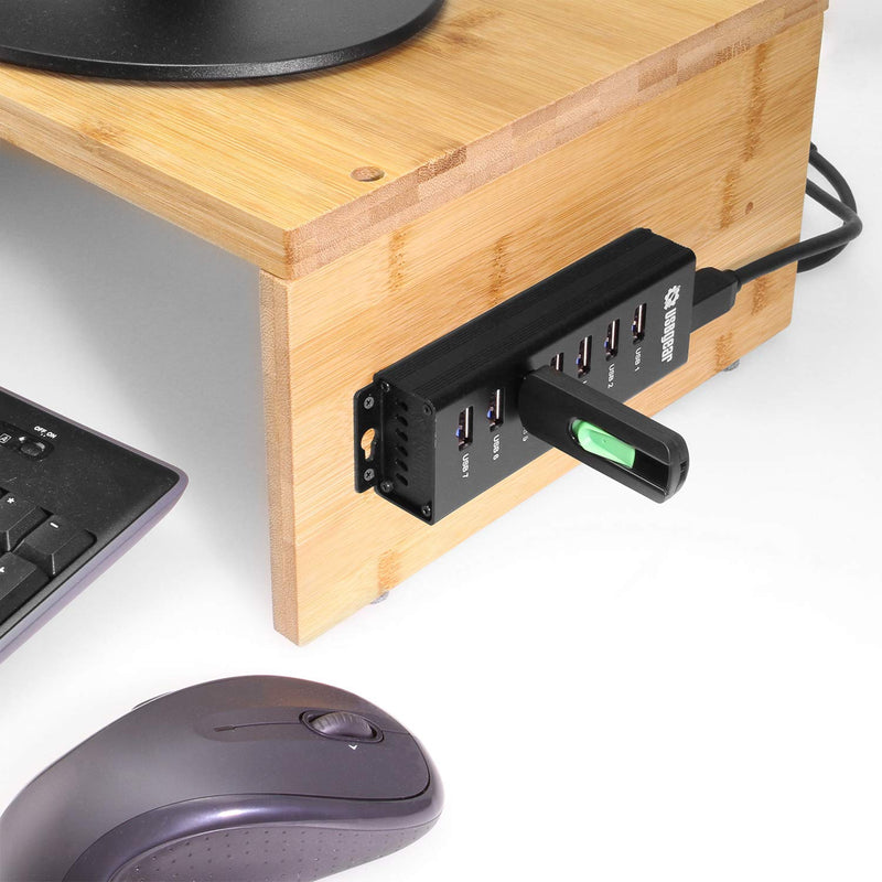 [Australia - AusPower] - USBGear 7-Port USB 3.2 Gen 1 Charging and SuperSpeed Mountable Data Hub 