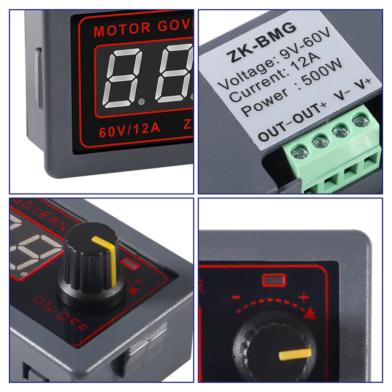 [Australia - AusPower] - Aobao 2pcs Motor Speed Controller PWM DC 12V 24V 60V 500W Adjustable Speed R 