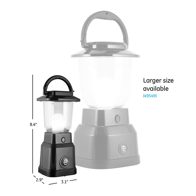 [Australia - AusPower] - Enbrighten LED Mini Camping Lantern, Battery Powered, 200 Lumens, 40 Hour Runtime, 3 Light Levels, Ideal for Hiking, Outdoors, Emergency, Snow, Hurricane and Storm, Black, 49559 