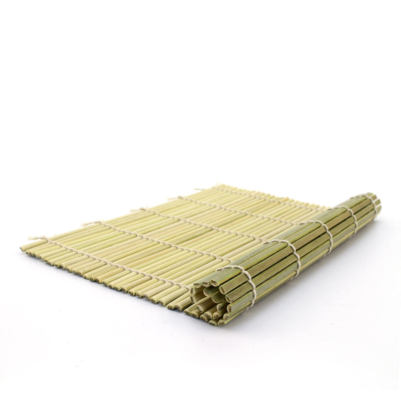 [Australia - AusPower] - BambooMN 6X Green Bamboo Sushi Rolling Mat Set, Bulk Sushi Roller Mats 9.5", All Natural Bamboo 9 Inch x 9 Inch 
