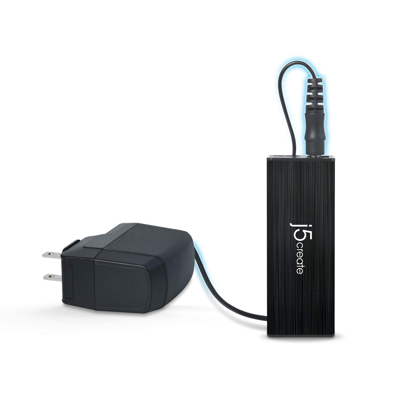 [Australia - AusPower] - j5create 4-Port Powered USB 3.0 Data Hub with 2 ft Extended Cale [15W Power Adapter Included] for Mac, MacBook, Windows, Laptop, Surface, XPS, PC (JUH340) 