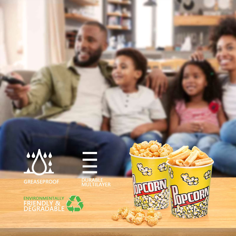[Australia - AusPower] - 32 Oz Popcorn Boxes (44 Pack) Disposable Popcorn Buckets Classic Popcorn Cups Cute Paper Popcorn Containers Popcorn Bars, Movie Nights, Carnivals, Fundraisers, Birthday Parties, Wedding 32oz 