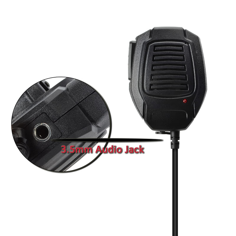 [Australia - AusPower] - YNIBST Walkie Talkie Remote Shoulder Speaker, Handheld Speaker Mic for BaoFeng UV-5R UV-5R5 UV-5RA UV-5RE and Kenwood Two Way Radio Accessories (Pack of 2) 