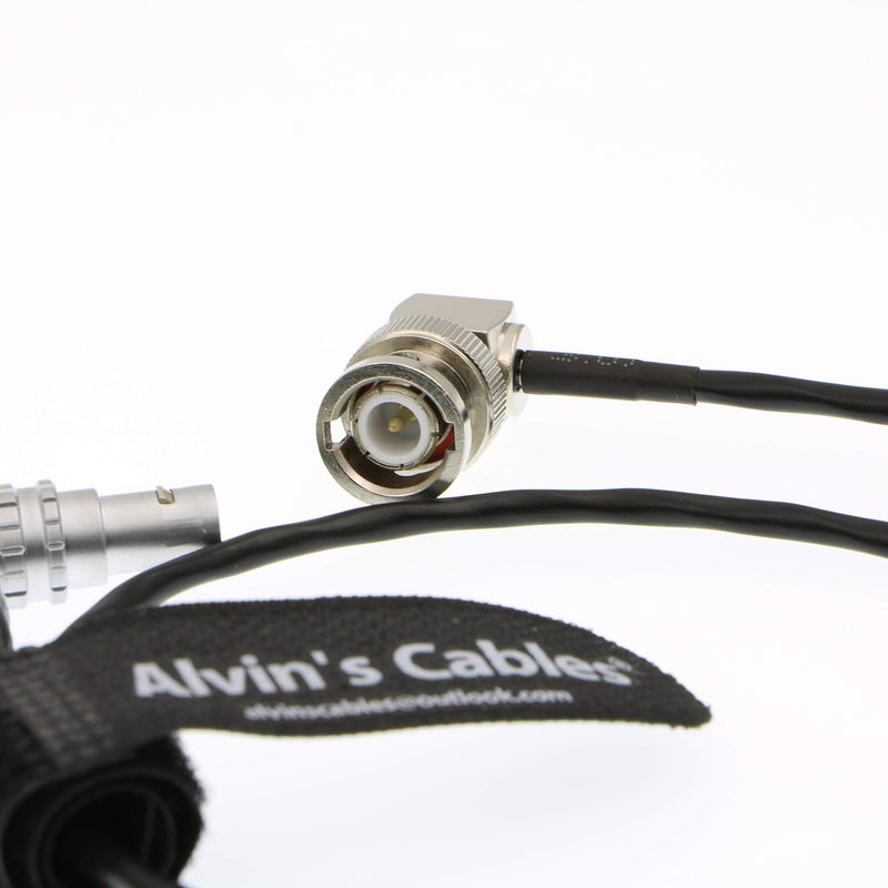 [Australia - AusPower] - Alvin’s Cables BNC to 5 Pin Timecode in Cable for ARRI Alexa Camera Sound Devices 50CM|19.7Inches BNC to 5 Pin Male Right Angle to Right Angle 50CM 