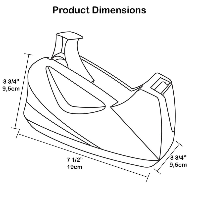 [Australia - AusPower] - Acrimet Premium Desktop Tape Dispenser Jumbo Non-Skid Base (Heavy Duty) (Pink Color) 