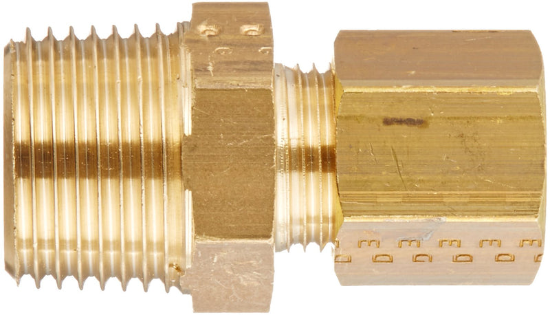 [Australia - AusPower] - Legris 0105 08 17 Brass Compression Tube Fitting, Connector, 8 mm Tube OD x 3/8" BSPT Male 