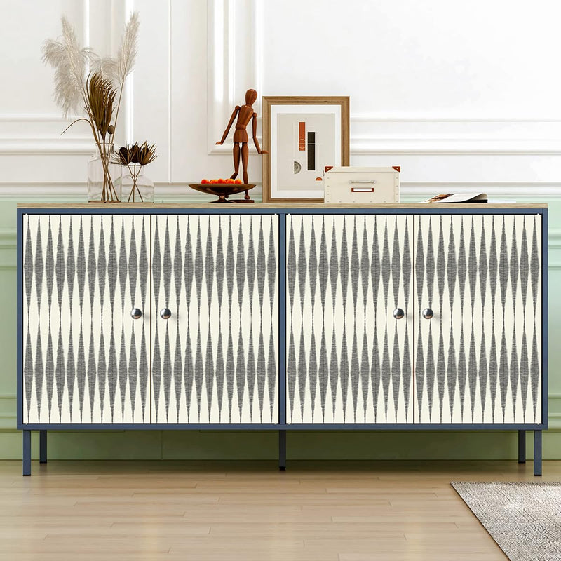 [Australia - AusPower] - Wudnaye Stripe Wallpaper Peel and Stick Wallpaper Modern Contact Paper 17.7 inch x 118.1 inch Striped Self Adhesive Wallpaper Geometric Wallpaper Stick and Peel Decorative Removable Wallpaper Vinyl 