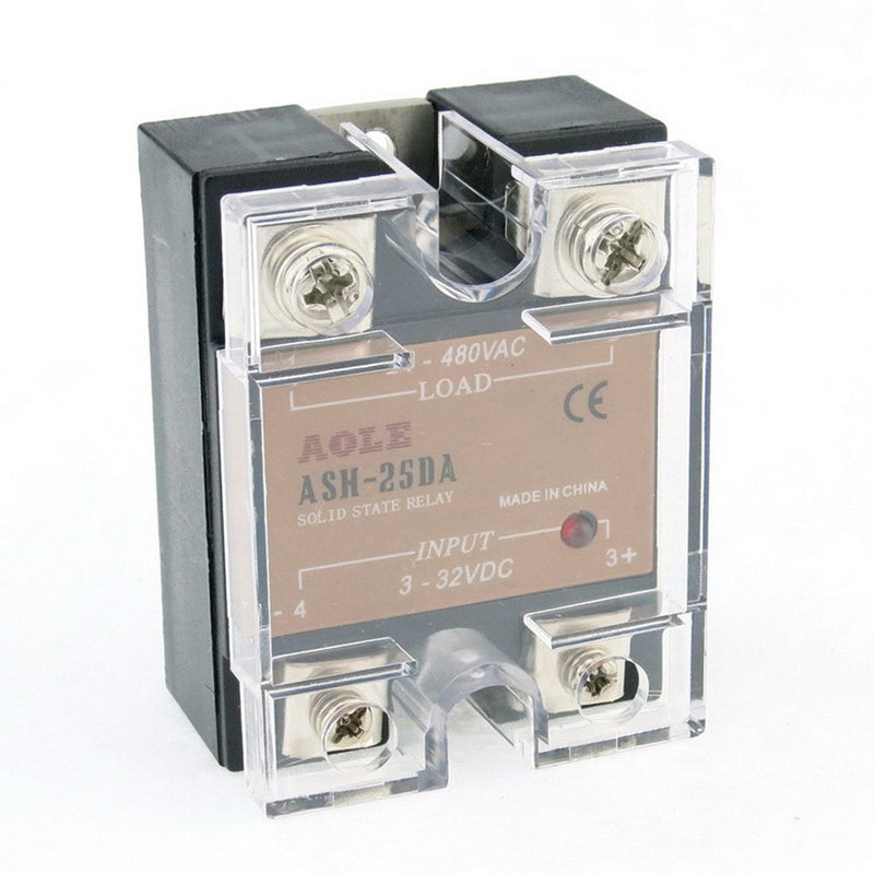 [Australia - AusPower] - WerFamily SSR Solid State Relay SSR-25DA DC-AC 3-32V DC / 24-480V AC / 25A DC to AC 