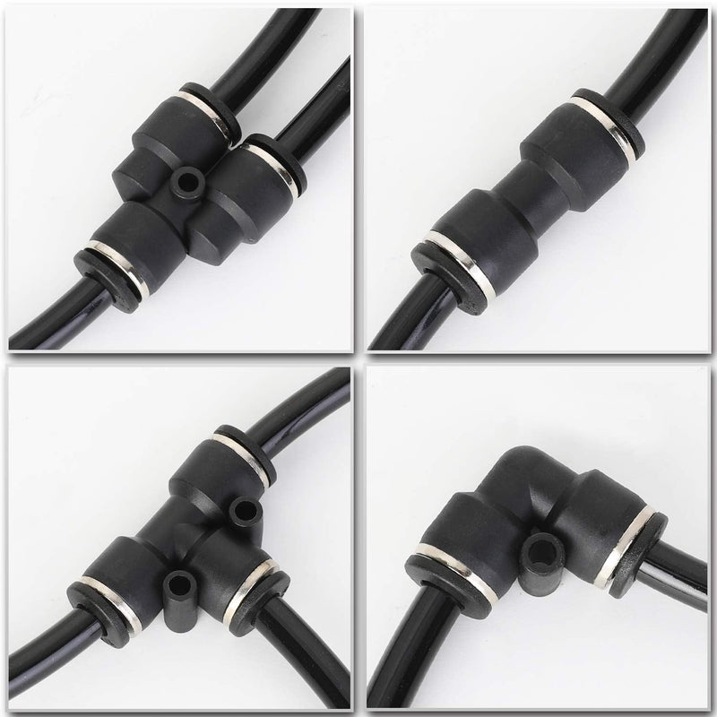 [Australia - AusPower] - Hromee Air Line Tubing 1/4 Inch (6.35MM) OD Pneumatic Nylon Tube 32.8ft 10 Meters Air Hose for Air Brake System 