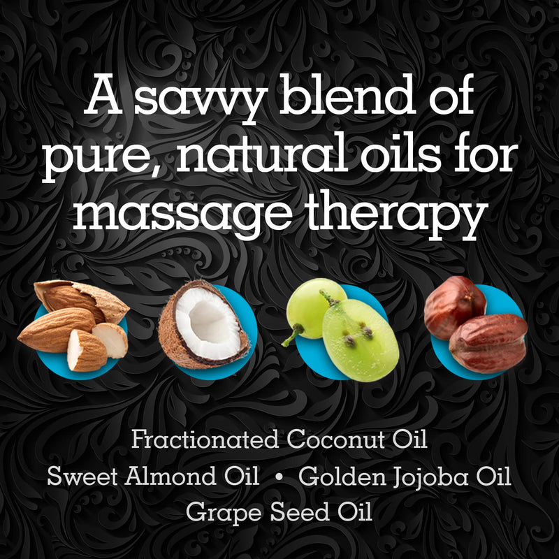 [Australia - AusPower] - Skinsations - Natural Massage & Body Oil - Unscented 16oz | Relaxing, Sore Muscle Aromatherapy, Edible Sweet Almond Blend with Fractionated Coconut, Grapeseed, Jojoba Oils, Soothes Dry, Sensitive Skin 16 Fl Oz (Pack of 1) 