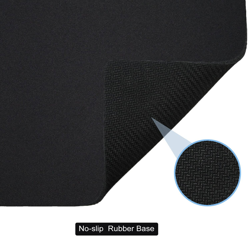 [Australia - AusPower] - Cyanbone Mini Mouse Pad Small Size, Portable Mouse Pad for Laptop Waterproof - 5.5x7 in, Cute Travel Mousepad Black with Non Slip Rubber Base for Wireless Mouse 1 Pack-5.5"x7" 