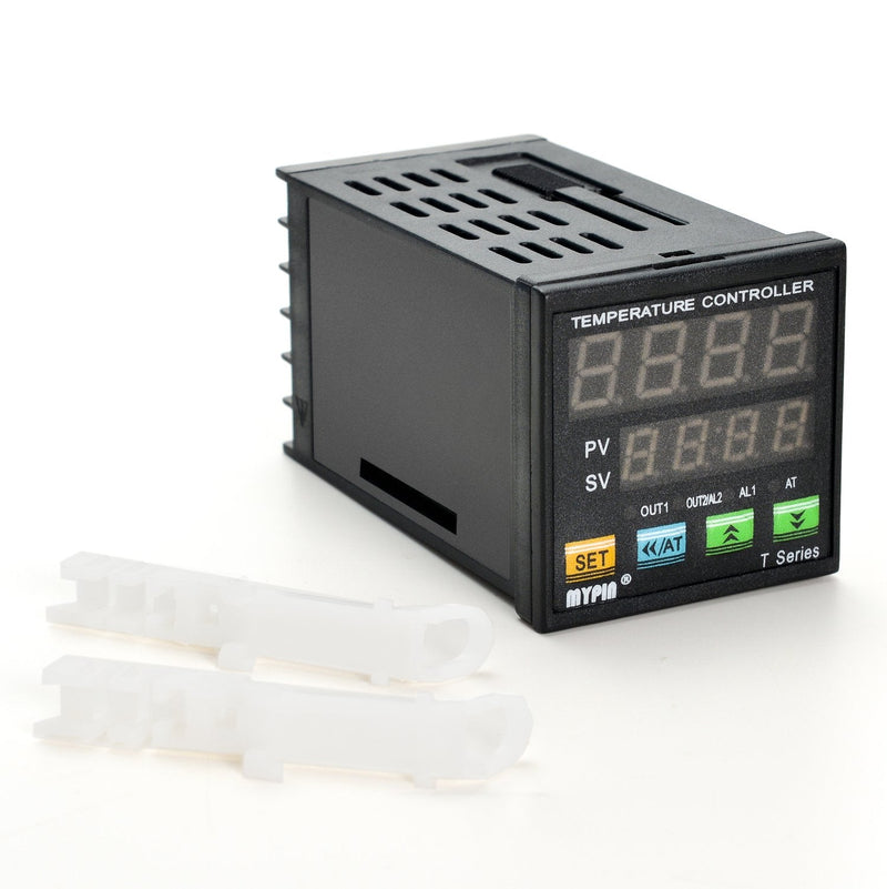 [Australia - AusPower] - F/C PID Temperature Controller, AGPtEK Dual Display Digital Programmable Temperature Control TA4-SSR Solid State Relay with 2 Alarms 