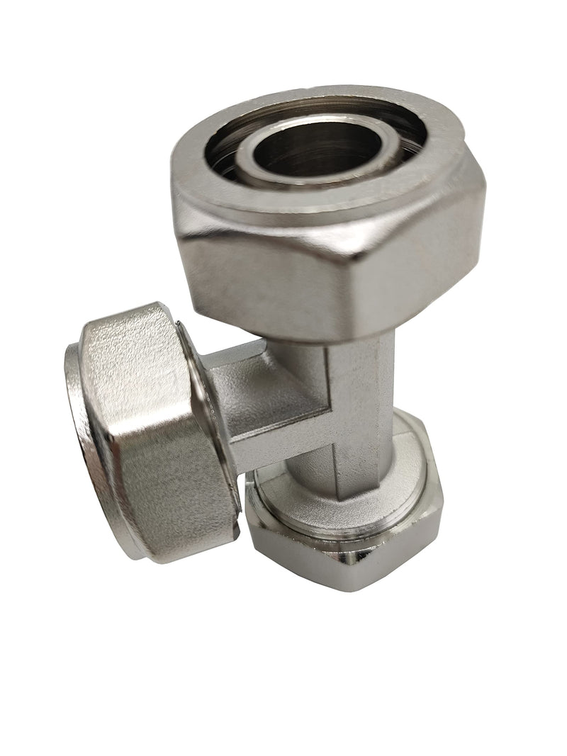 [Australia - AusPower] - 3/4 Inch Tee Fitting Compression Tee Fittings for 3/4 Inch Tubing System (2 pcs) 2 