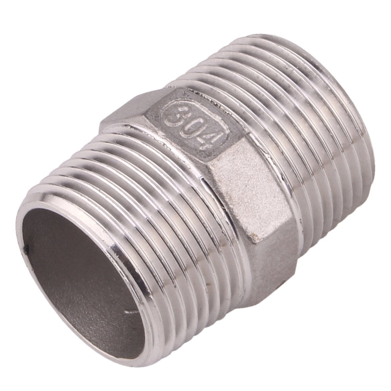[Australia - AusPower] - Hex Nipple 1 Inch Male NPT - DERPIPE Stainless Steel 304 Threaded Pipe Fitting for Brew Kit, Home Piping Application 1" (pack of 1) 