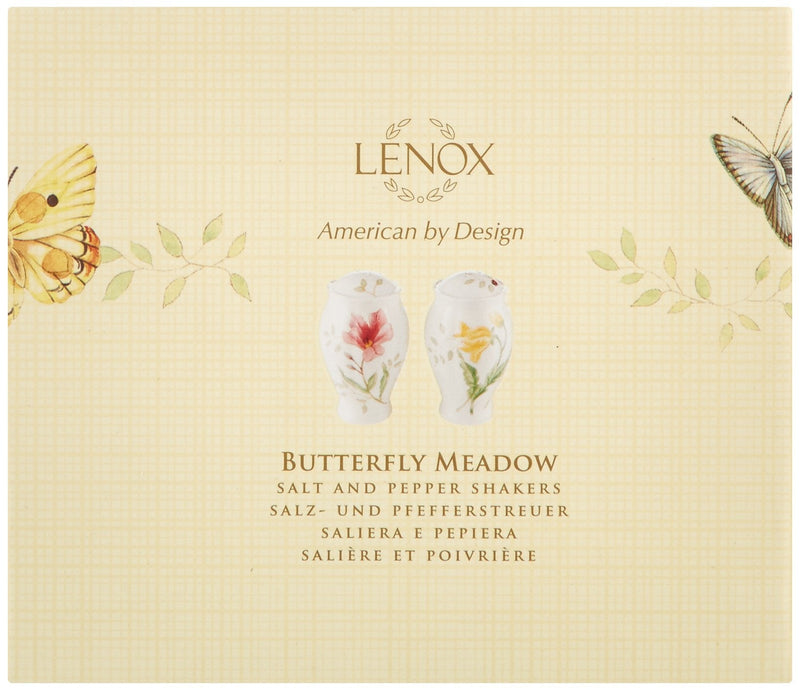 [Australia - AusPower] - Lenox Butterfly Meadow Salt and Pepper Shaker Set Salt & Pepper Set, Floral 